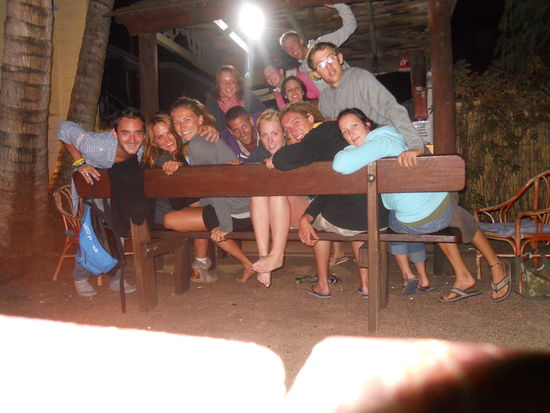 An einem BBQ Abend im Hostel =)