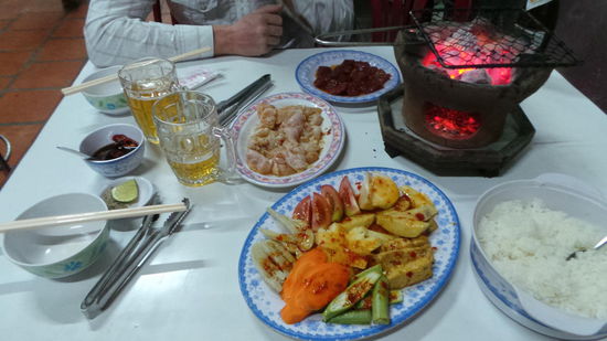 unser leckeres Barbequedinner 