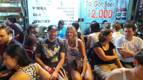 in der Mitte des Geschehens