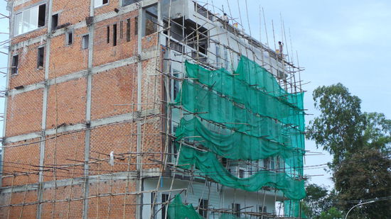 Gerüst aus Bambus - schaut stabil aus oder?