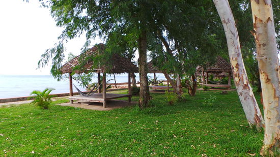 Hängematten Chilloutarea am Strand