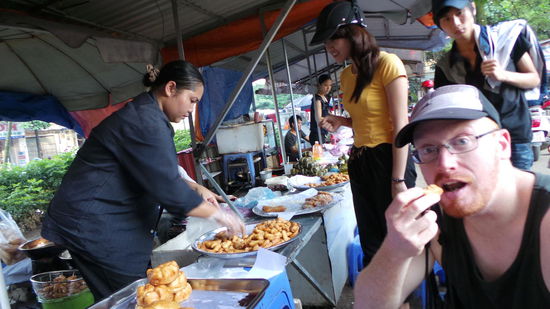 das war in Son La, dort haben wir einfach auf gut Glück etwas vom Marktstand bestellt 