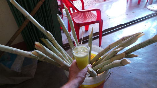 nuoc mia - vorher nachher: Zuckerrohrsaft! 