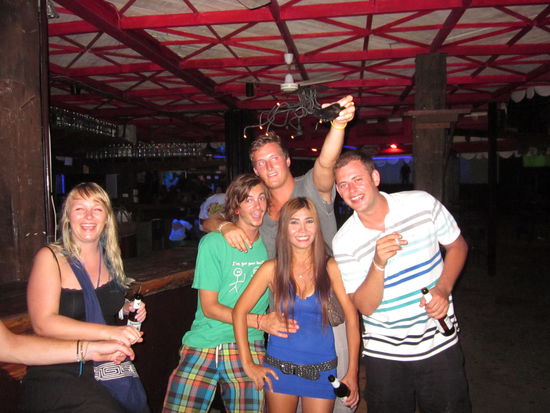 Maya, Benni, Mark und Danny