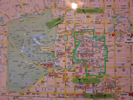 wie ihr sehen könnt fast das ganze Zentrum gesperrt