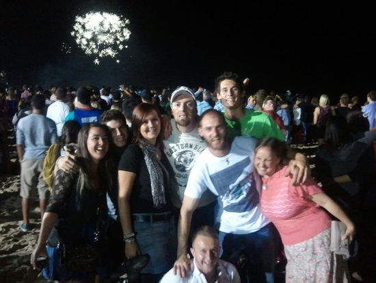 die Silvester-Crew.... mag das Bild, auch wenn ich ganz schön fett aussehe 