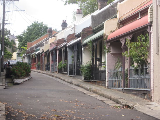 überall so schöne Häuser, hier in Surry Hills