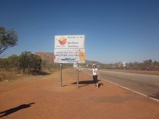 linkes Bein in WA, rechtes schon in NT 