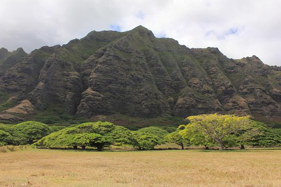 Jurassic Park Berge auf Oahu