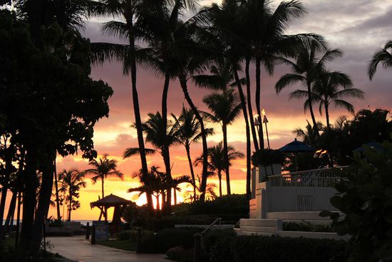 ein beliebiger Sonnenuntergang im Paradies...