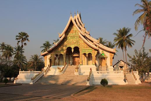 Der Palasttempel in der alten Königssstadt Luang Prabang (UNESCO Weltkulturerbe)