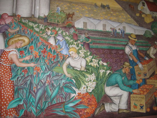 Wandmalerei im Coit Tower
