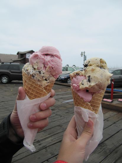 Eis an der Stearns Wharf in Santa Barbara