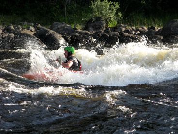 Im wilden Wasser.........