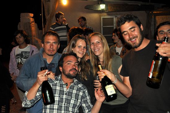 von li. nach re.: Gabriel (Argentinien), ich, Yvonne (CH), Kevin (Frankreich) und Mario (Chile)