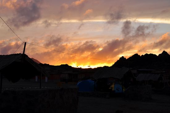 der Sonnenuntergang auf Pan de Azúcar