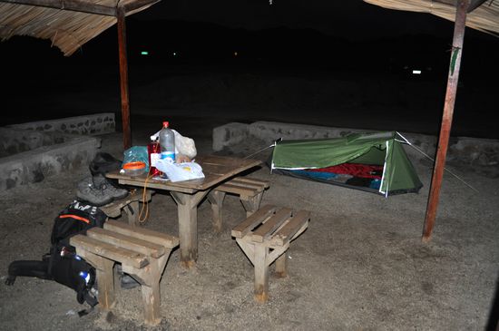 unser Ess- und Schlafplatz