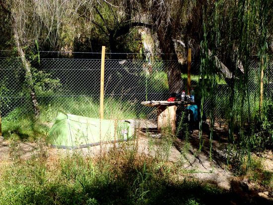 unser Campingplatz in Pisco Elqui