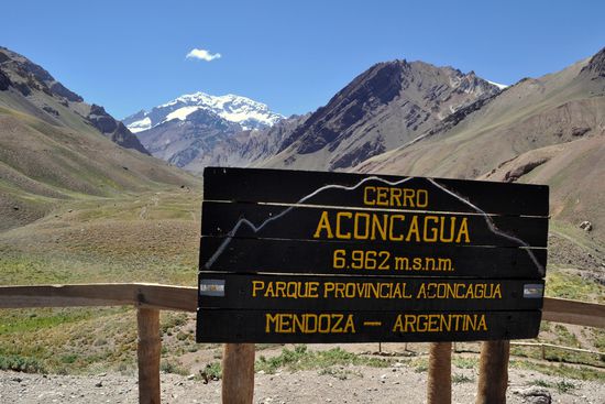 der höchste Berg Südamerikas: Aconcagua