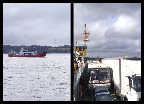 die Überfahrt auf die Insel Chiloé