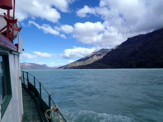 während der Überfahrt