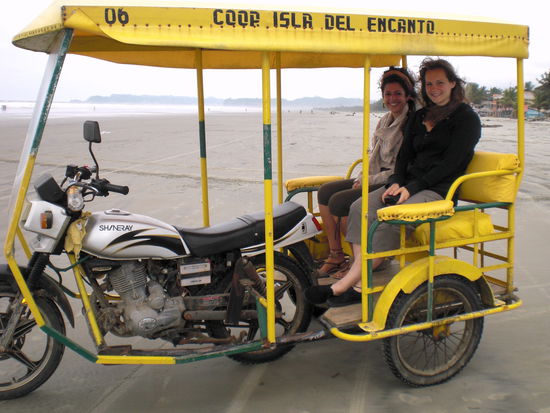 Lucia und ich auf dem Tricicleta