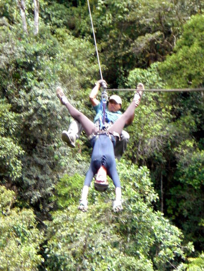 Elli auf dem Canopy als Schmetterling 