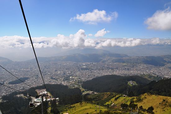 die Aussicht auf dem Rückweg in der Sesselbahn