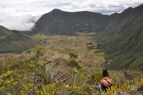 Aussicht auf den Krater