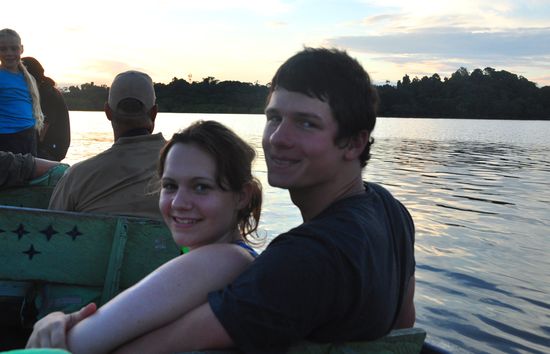 Konstantin und ich auf dem See