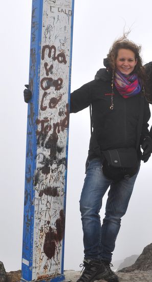 Auf der Spitze auf 4784m über Meer 