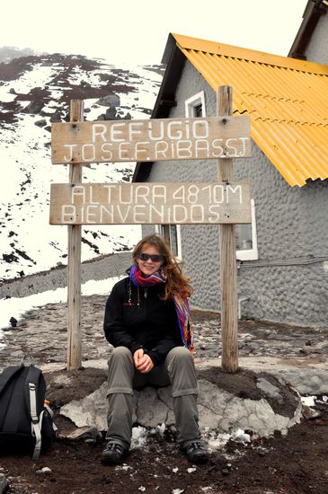 Auf 4810m beim 2. Refugio