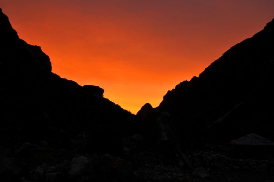 Sonnenuntergang am 1. Tag