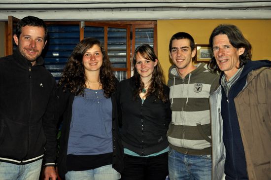 Abends im La Terraza - Ben, Noemi, ich, Adrien und Yves