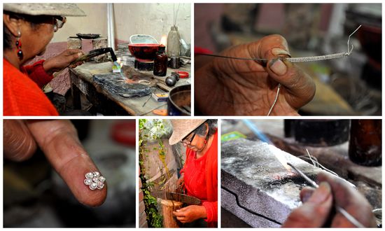 Silberschmuckherstellung