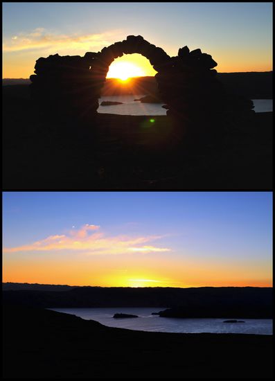 Sonnenuntergang vom Gipfel Papatata