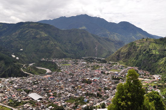 Der Blick über Baños