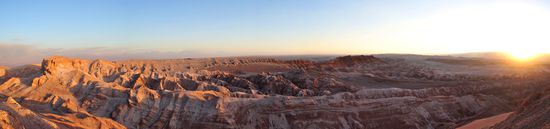 über dem Valle de la luna