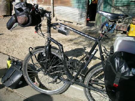 Mein Fahrrad nach dem Unfall