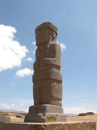 Monolithstatue in Tihuanaco