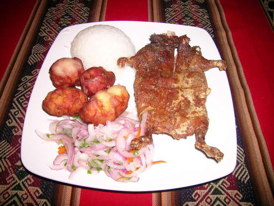 Cuy (Meerschweinchen) eine leckere peruanischen Landesspezialitäten