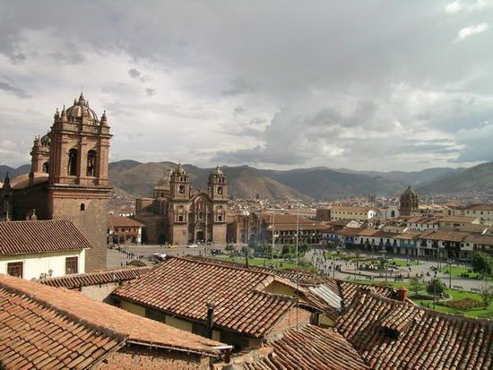 Blick auf die Plaza von Cusco