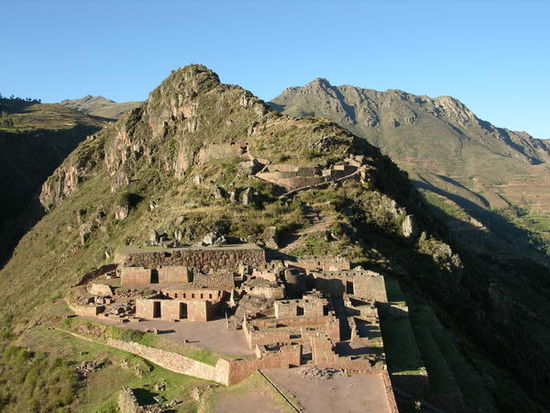 Ruinenanlage oben auf dem Berg von Pisac