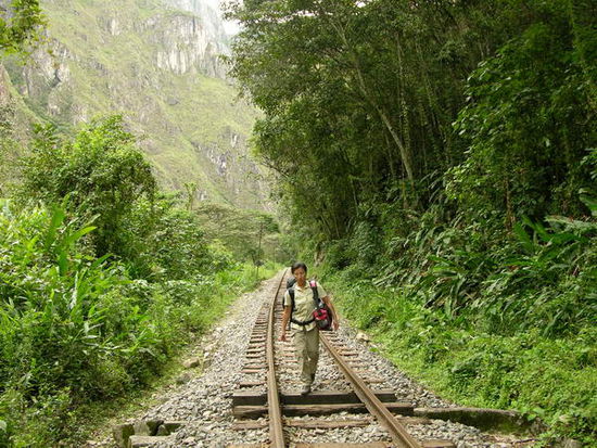 Auf dem Weg nach Aguas Calientes