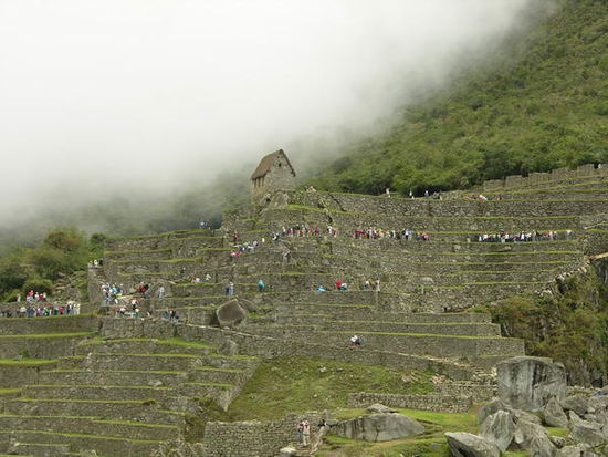 Touristenhordeneinfall in Machu Picchu (doch das sind wirklich noch wenige)