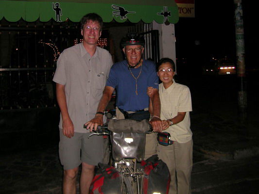 Gary, mit 71 Jahren immer noch munter mit dem Rad unterwegs