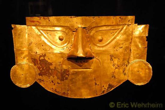 Die Totenmaske des Señor del Sipan
