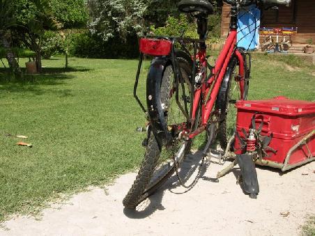 Fahrrad nach dem Unfall