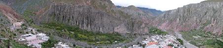 Panoramablick in die Schlucht von Iruya