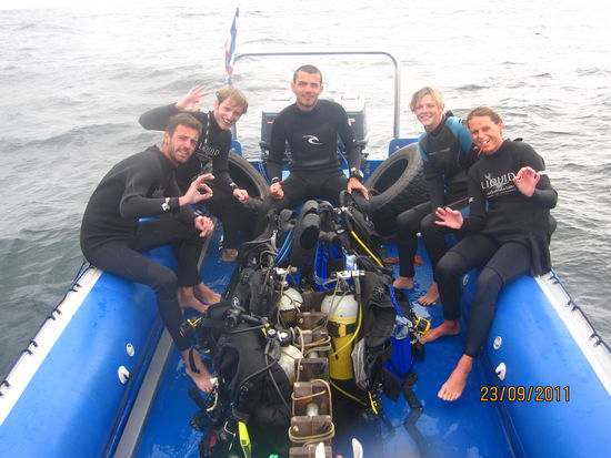 Enno, David, Pierre, Stef und ich 
wir waren eine tolle Truppe 